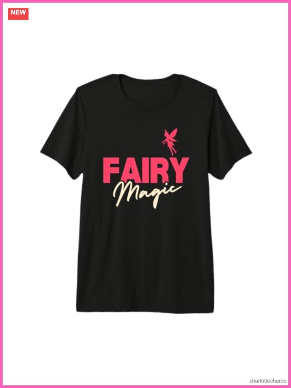 FAIRY Magic Enchanted Wings Tri-blend T-Shirt Crew Neck